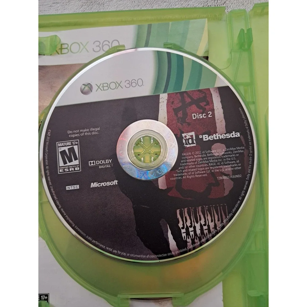 Rage Anarchy Edition Xbox 360 Bethesda id Software FPS Action Game NTSC‎ CIB
